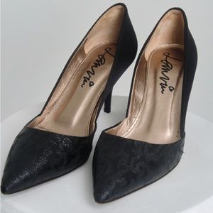 LANVIN black patterned pumps woman’s size 8